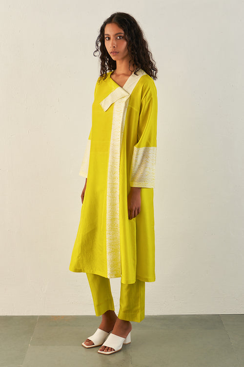 Lime Flow Kurta