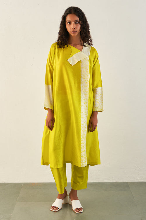 Lime Flow Kurta