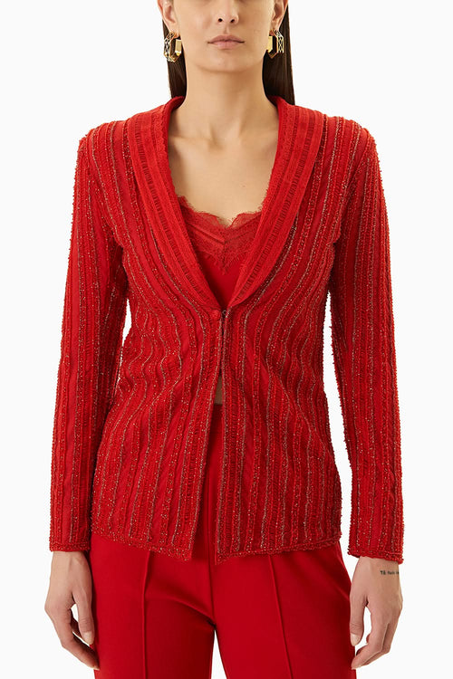 Red Jacket With Cami and Pants