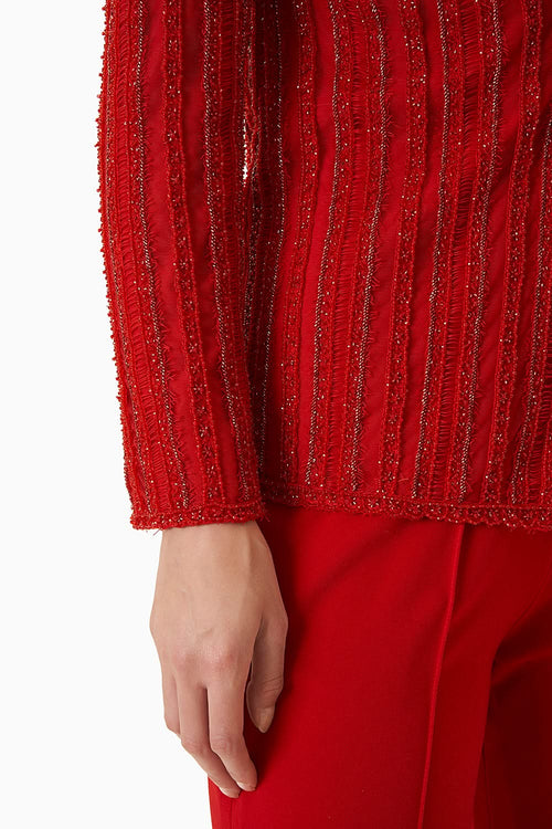 Red Jacket With Cami and Pants