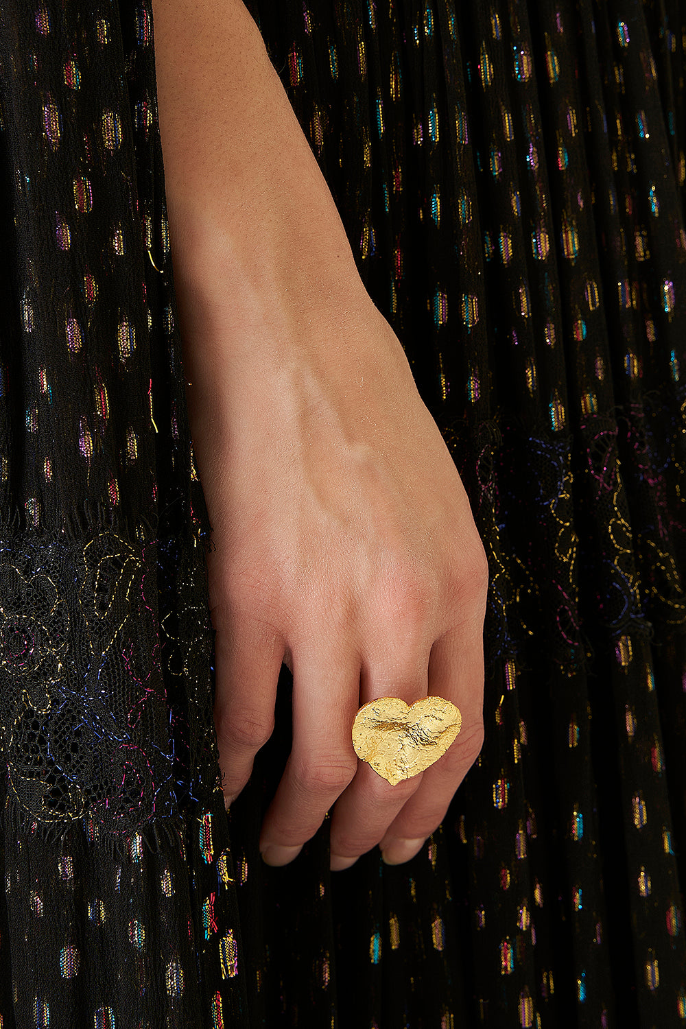 Crushed Heart Ring