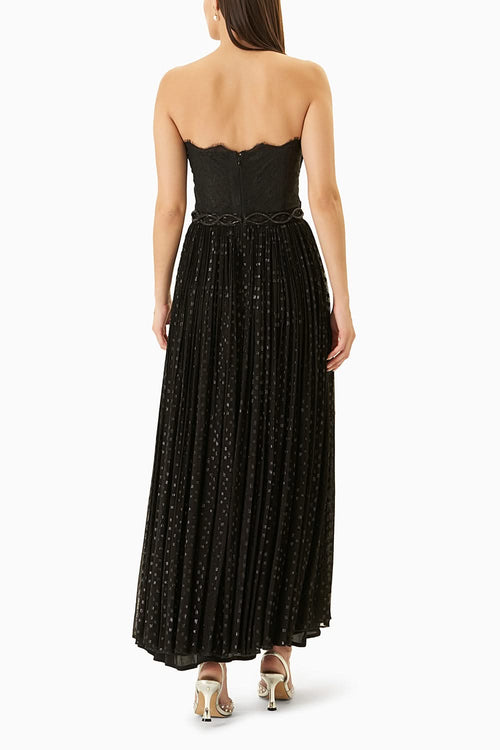 Black Lurex Long Dress