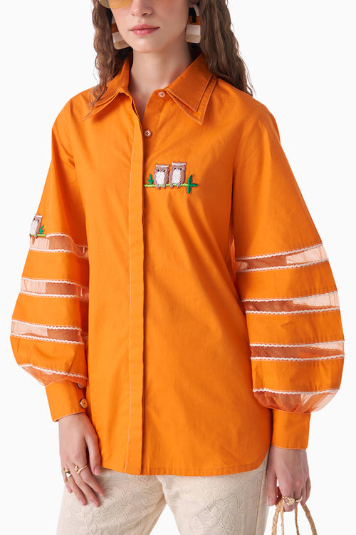 Orange Whisp Shirt