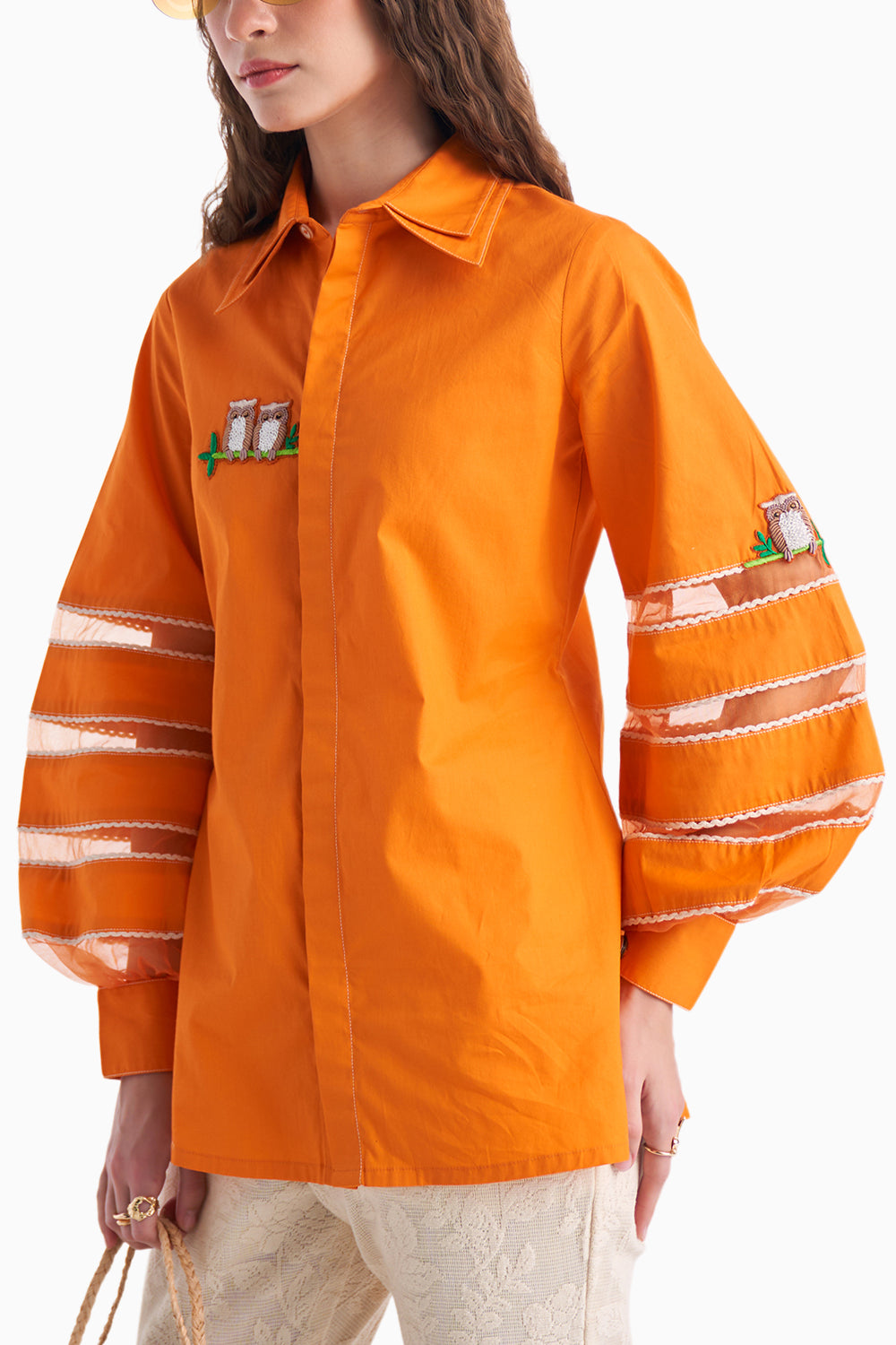 Orange Whisp Shirt