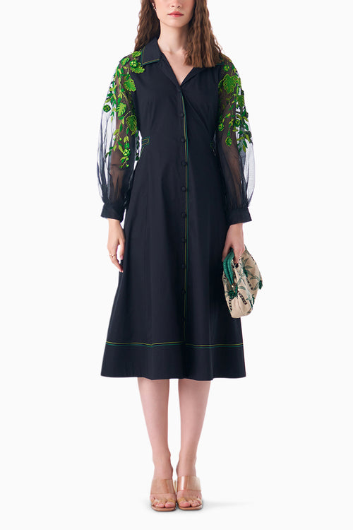 Black Mimosa Dress