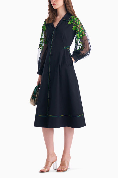 Black Mimosa Dress
