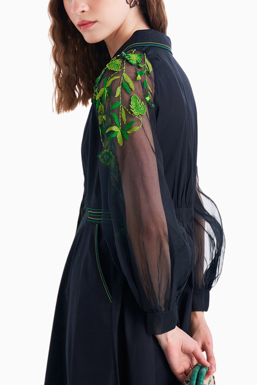 Black Mimosa Dress