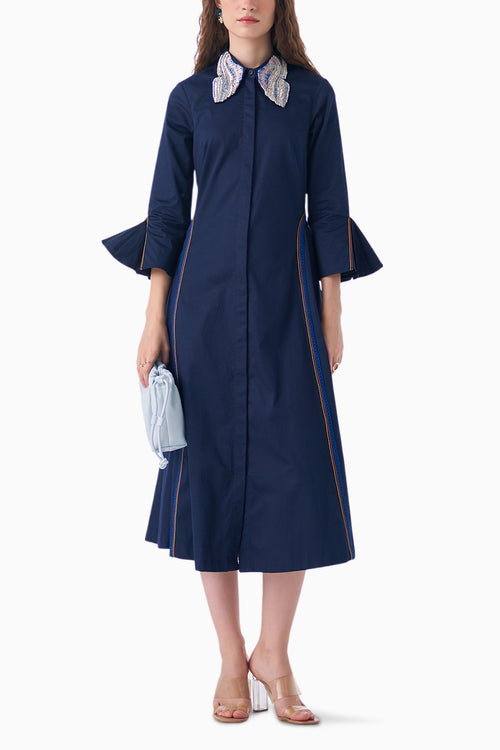 Navy Malsie Dress