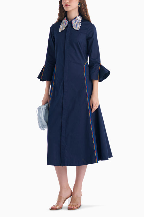 Navy Malsie Dress