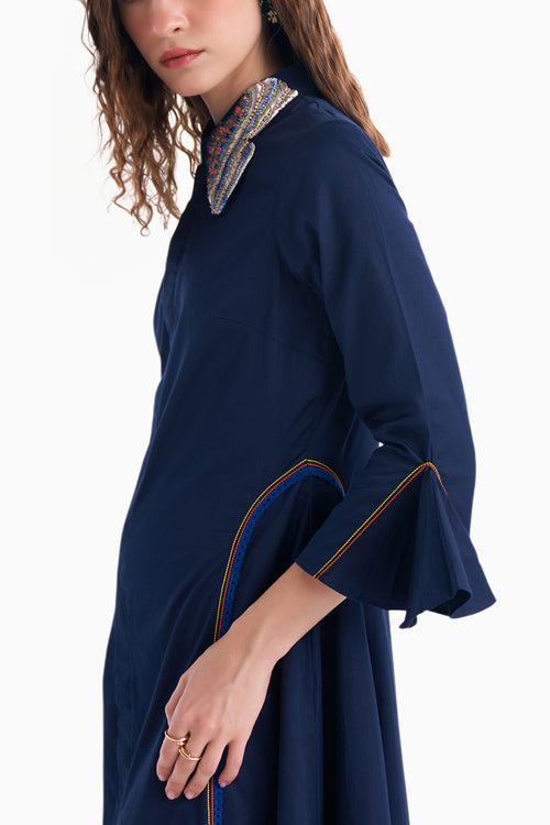 Navy Malsie Dress