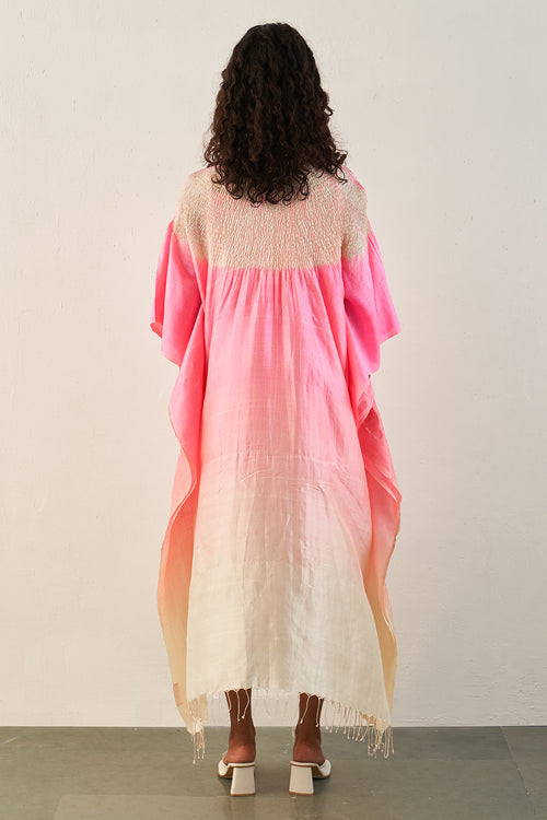 Pink Ombre Sector Kaftan