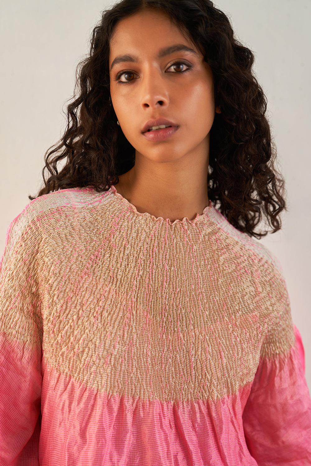 Pink Ombre Sector Kaftan