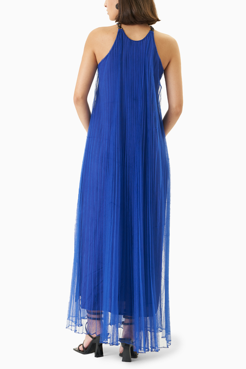 Pleated Tulle Maxi