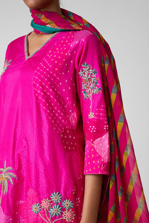 Rani  Floral Patchwork Suit Set