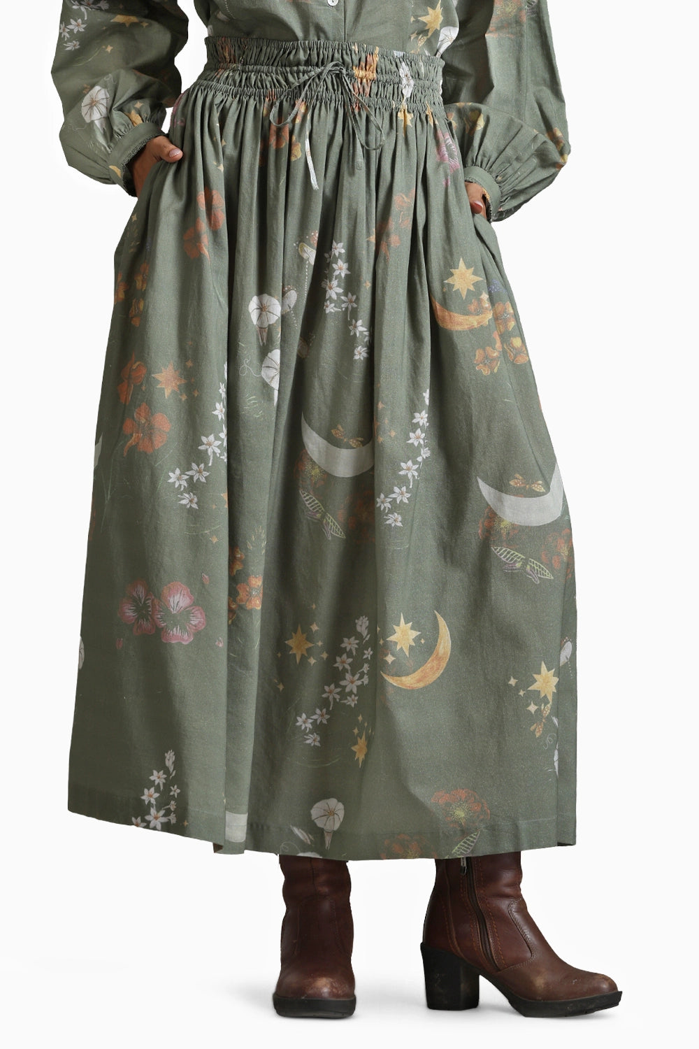 Sage Enchanted Garden Skirt Set