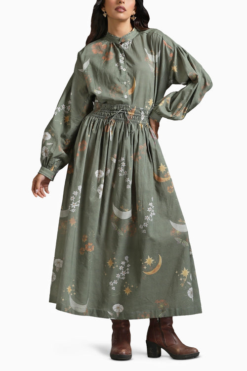 Sage Enchanted Garden Skirt Set