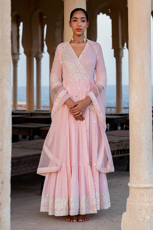 Blush Pink Diamond Angrakha