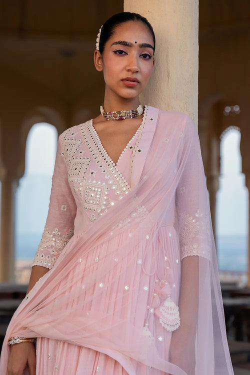 Blush Pink Diamond Angrakha