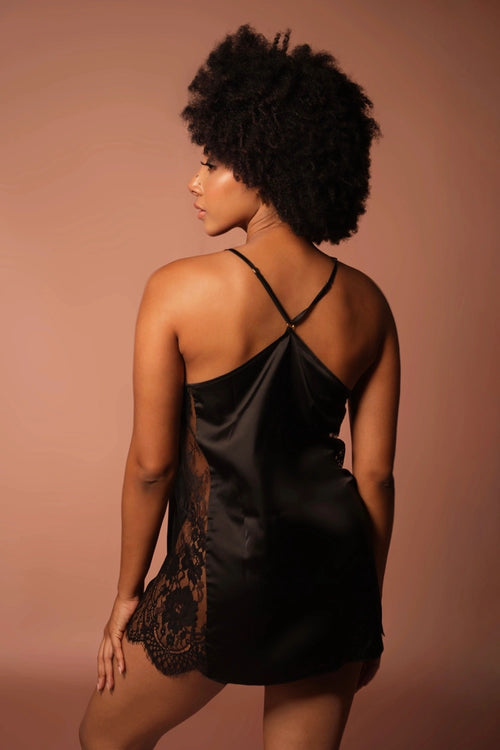 Black Lace Cami Dress