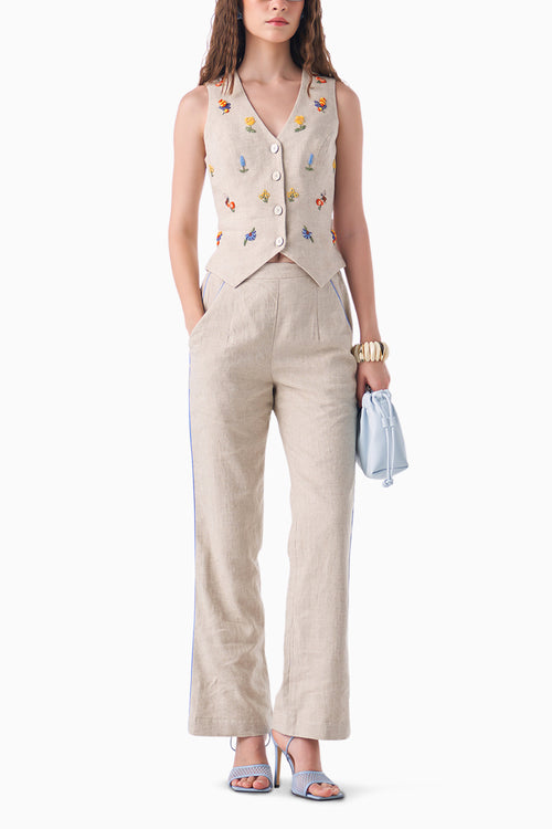Neutral Rosermary Co-ord Set