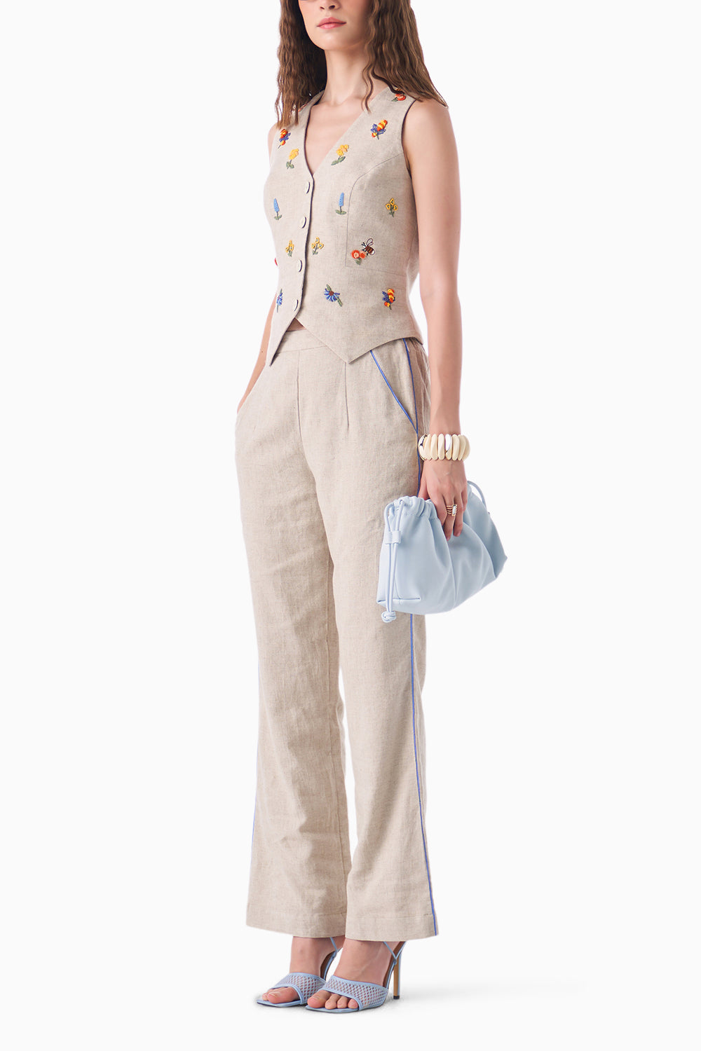 Neutral Rosermary Co-ord Set