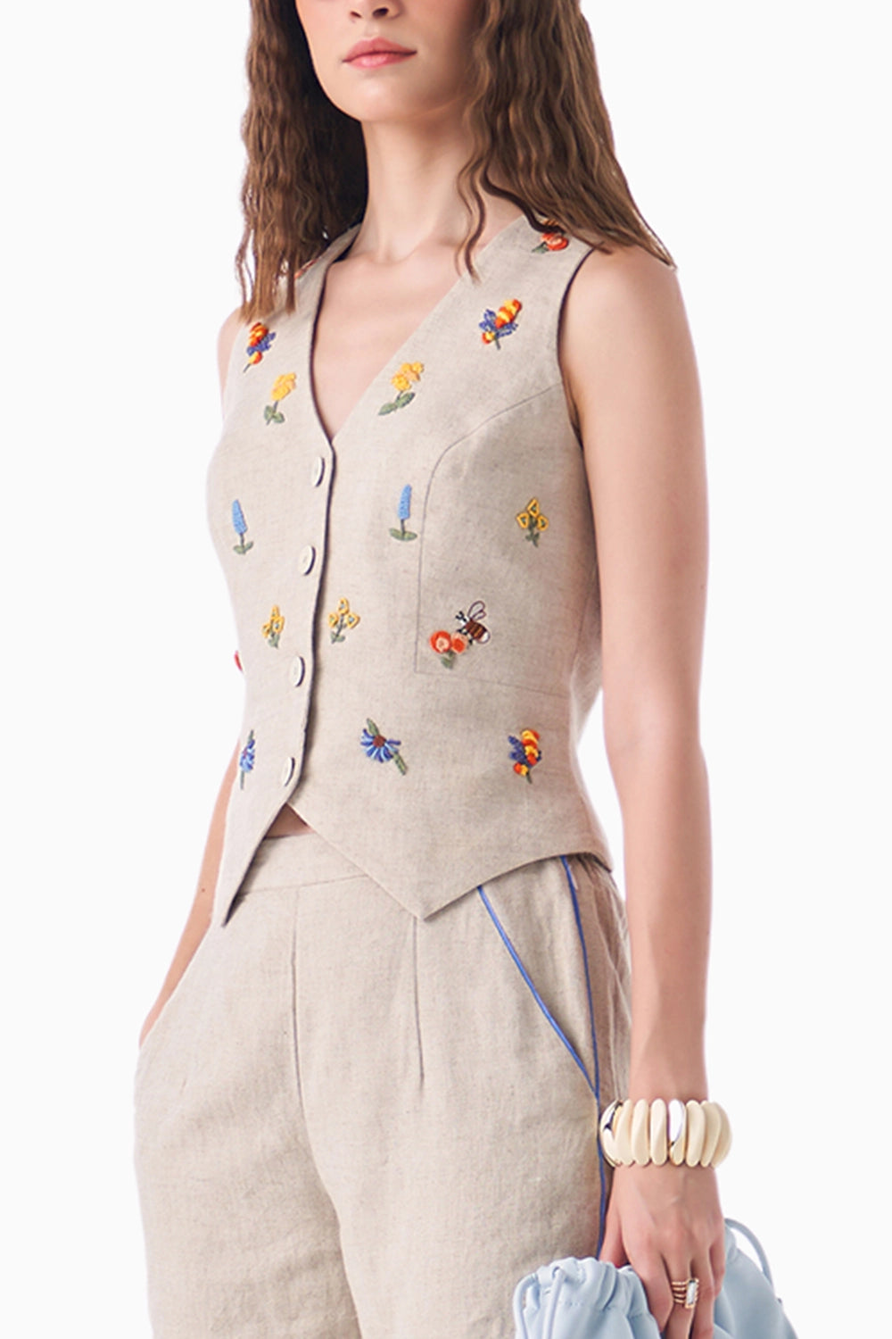 Neutral Rosermary Co-ord Set