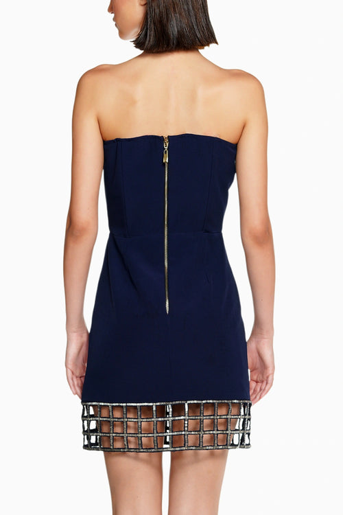 Mini Dress with Lucent Crystal Panel