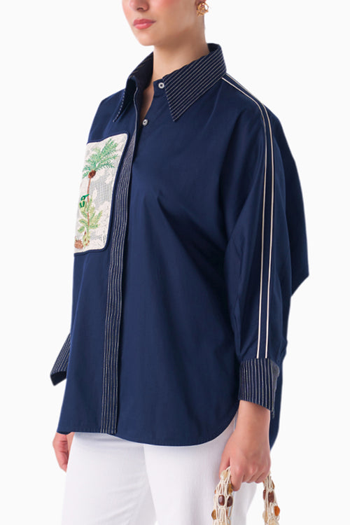 Navy Rooted Shirt