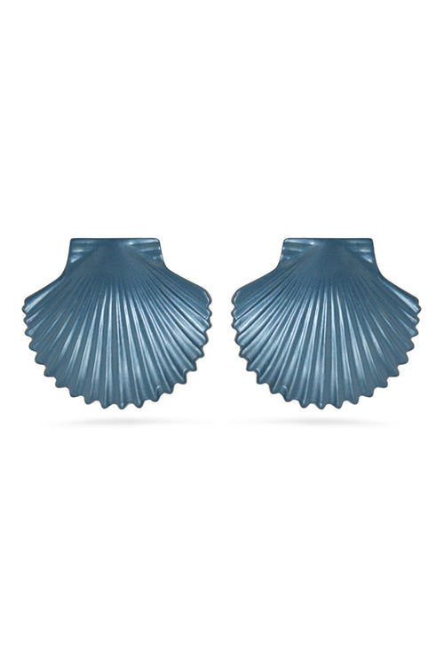 Teal Blue Tops Shell Earring