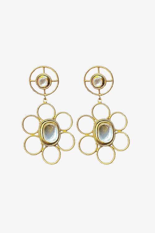 Polki Poppy Gold Earrings