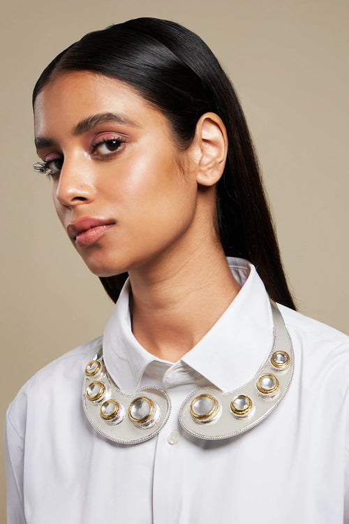 Polki Curl Collar Necklace