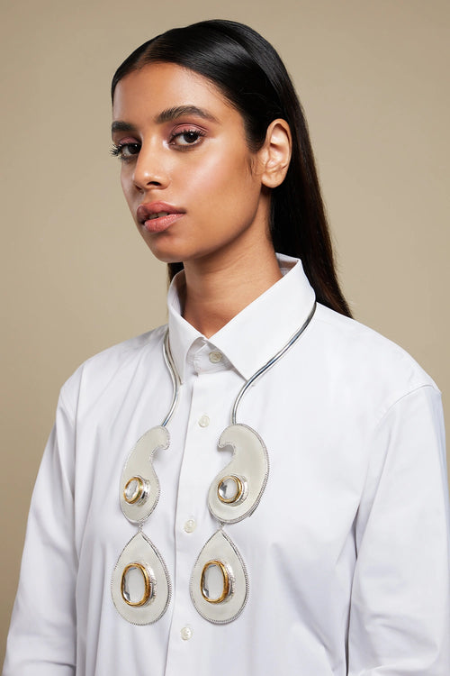 Polki Paisley Reverse Necklace