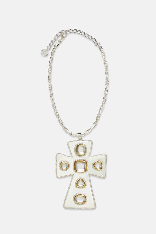 Polki Pope Medallion Necklace