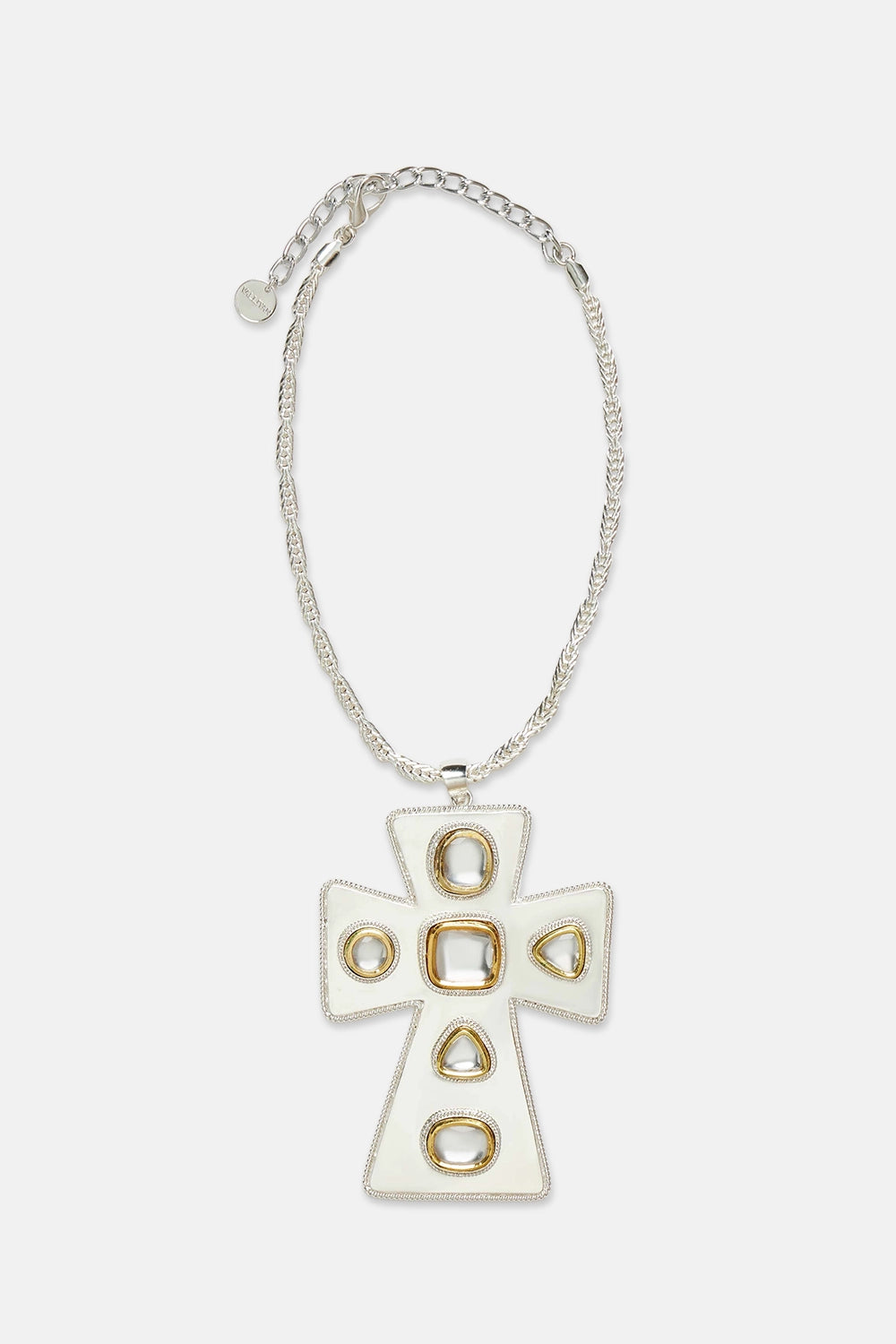Polki Pope Medallion Necklace