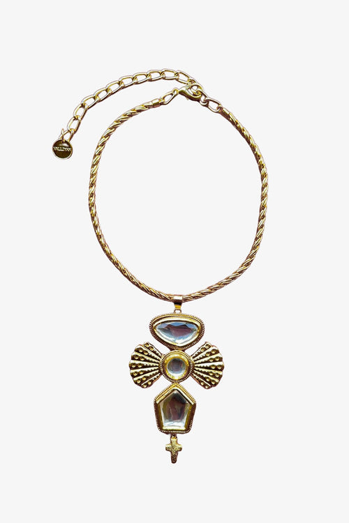 Polki Angle Wing Necklace