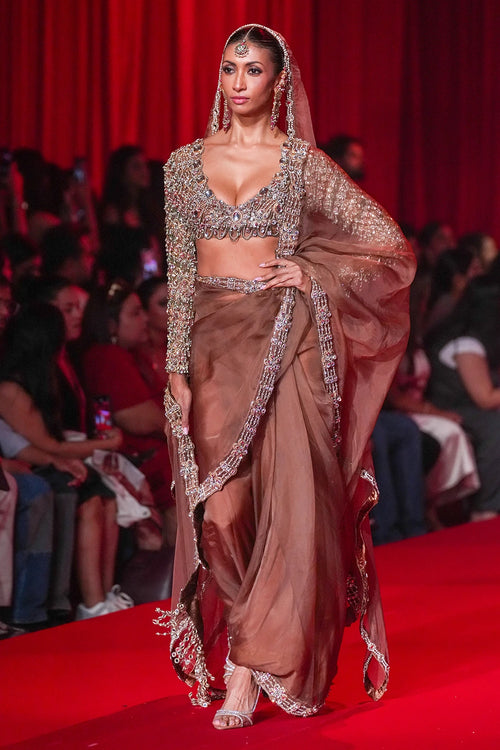Varnika Saree Set With Dupatta