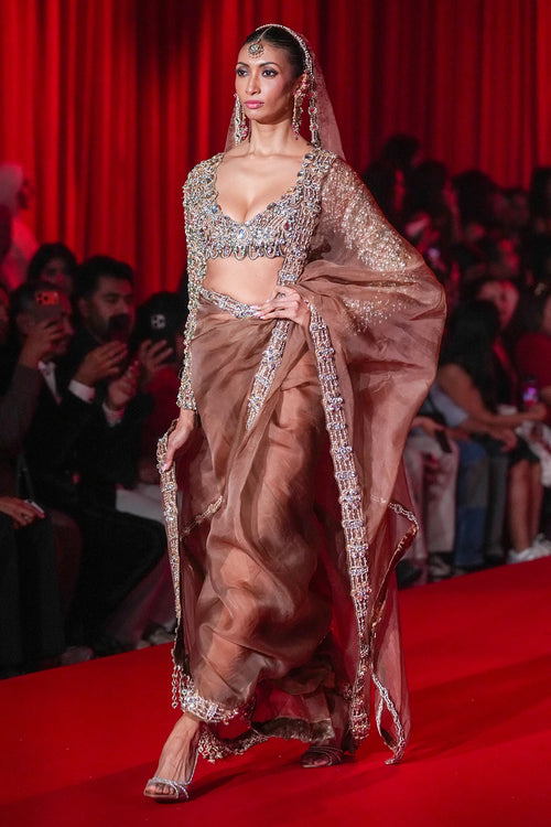 Varnika Saree Set With Dupatta