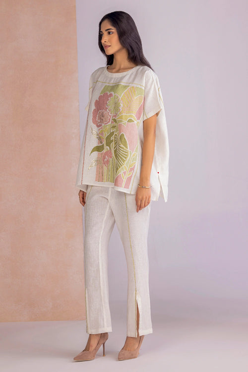 Vivid Dreams Off White Square Co-ord Set