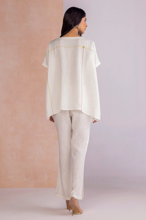 Vivid Dreams Off White Square Co-ord Set