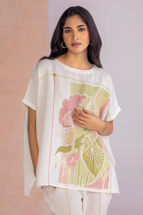 Vivid Dreams Off White Square Co-ord Set