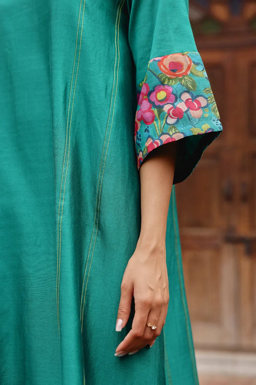 Teal Blossom Breezy Co-ord Set