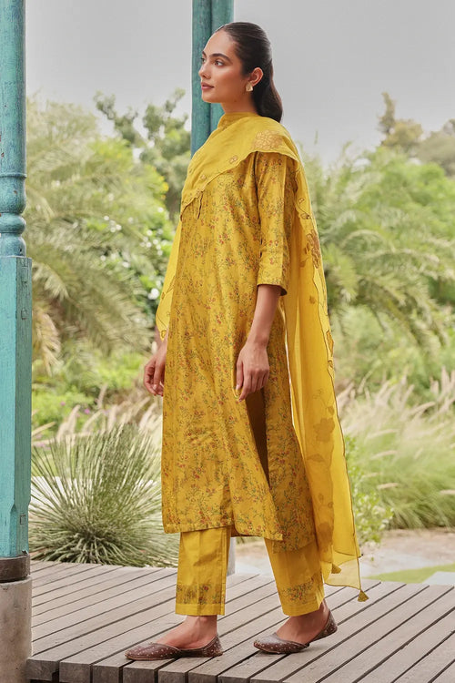 Tuscany Harvest Floral Kurta Set