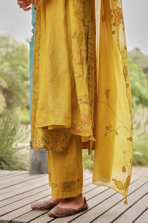Tuscany Harvest Floral Kurta Set