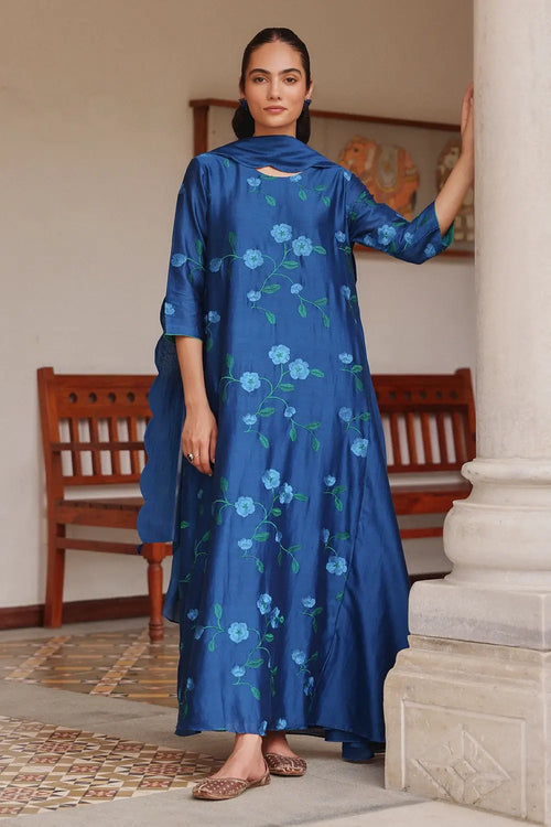 Neel Kamal Handcrafted Anarkali Set