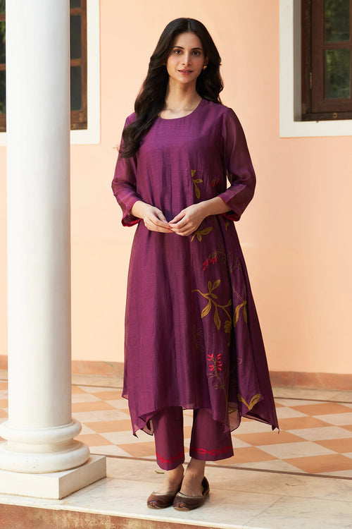 Amethyst Applique Kurta Set