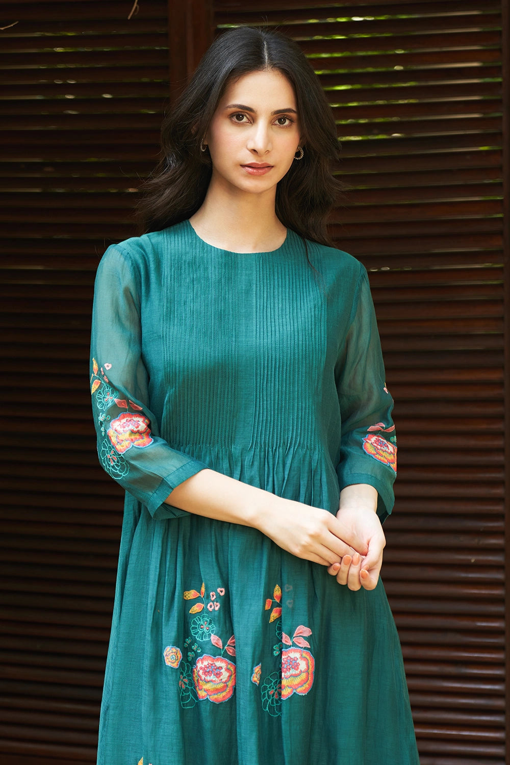 Emerald Floral Kurta Set