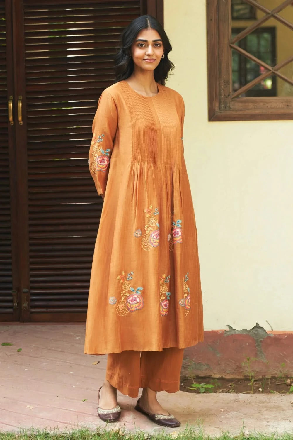 Marigold Floral Kurta Set