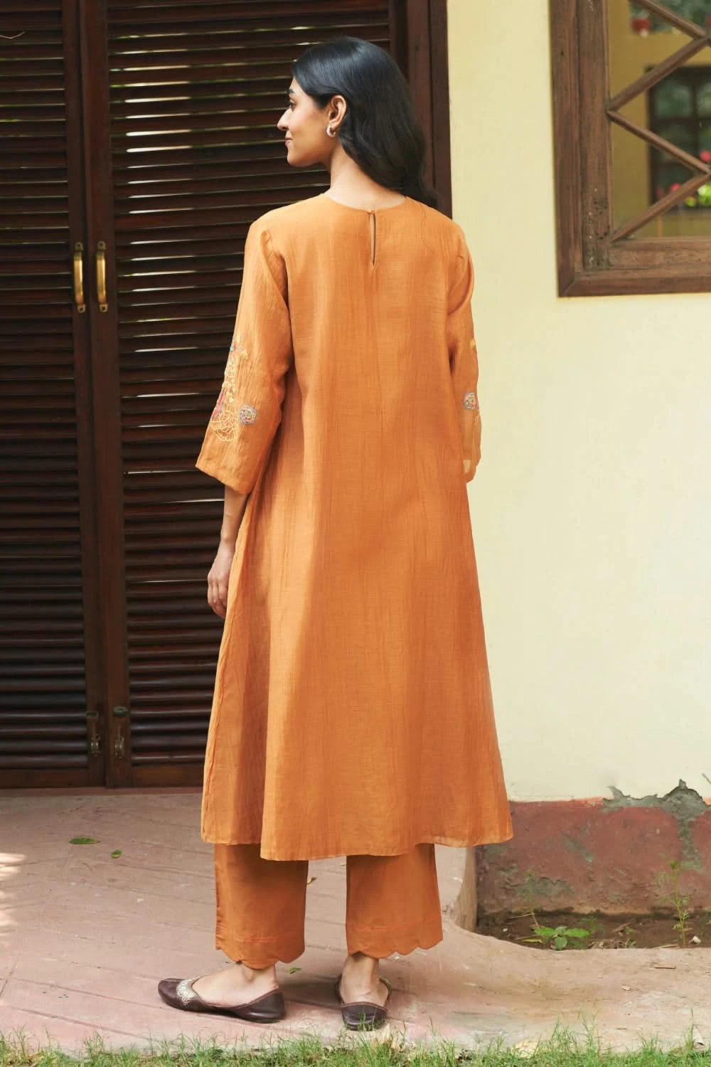 Marigold Floral Kurta Set