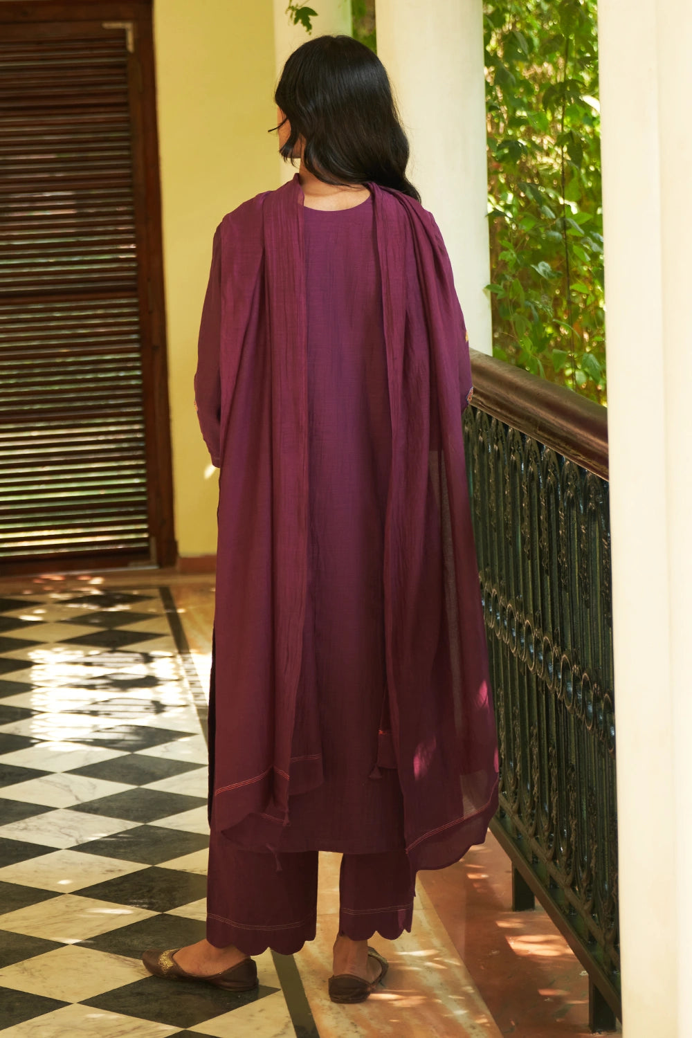 Amethyst Embroidered Kurta Set