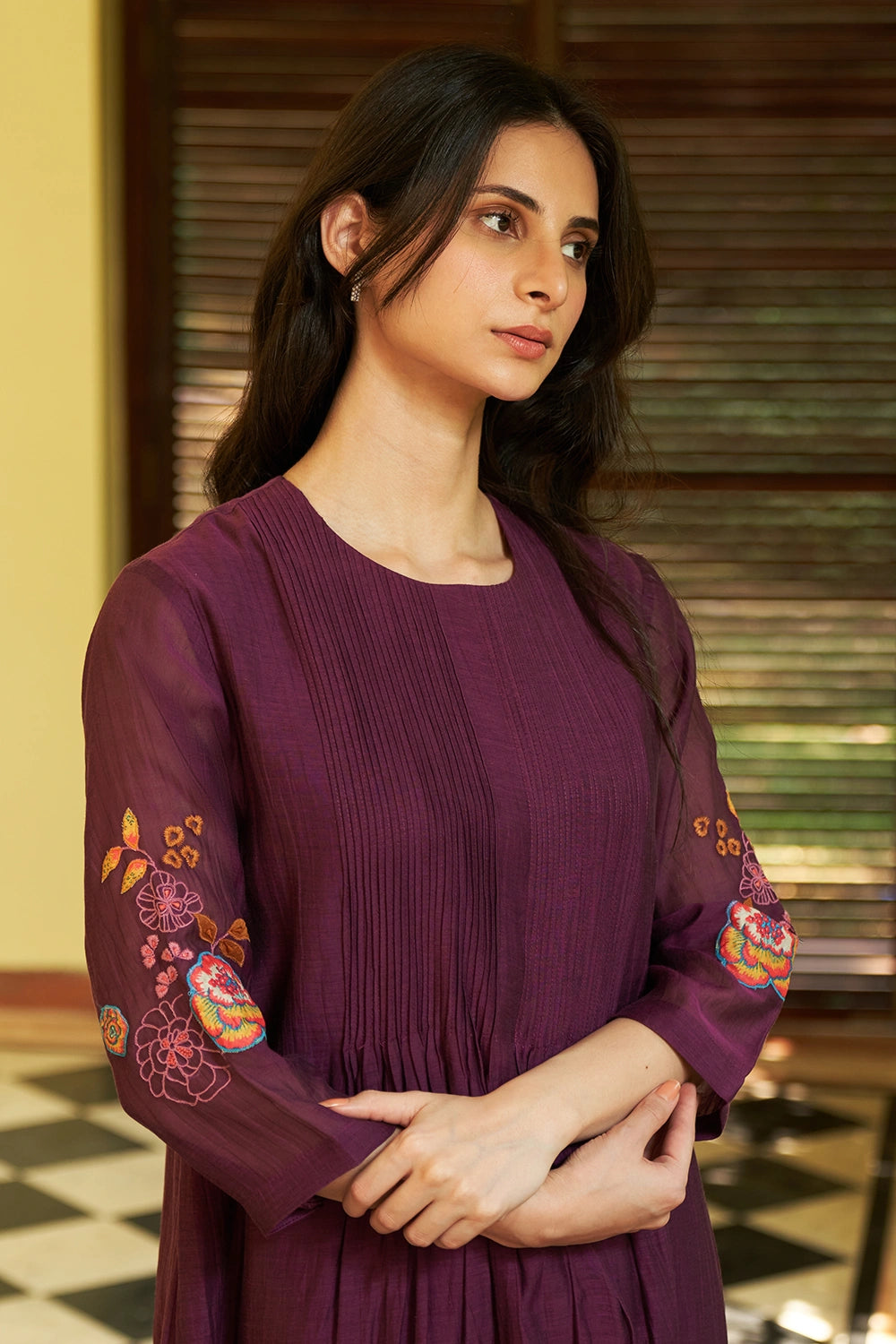 Amethyst Floral Kurta Set